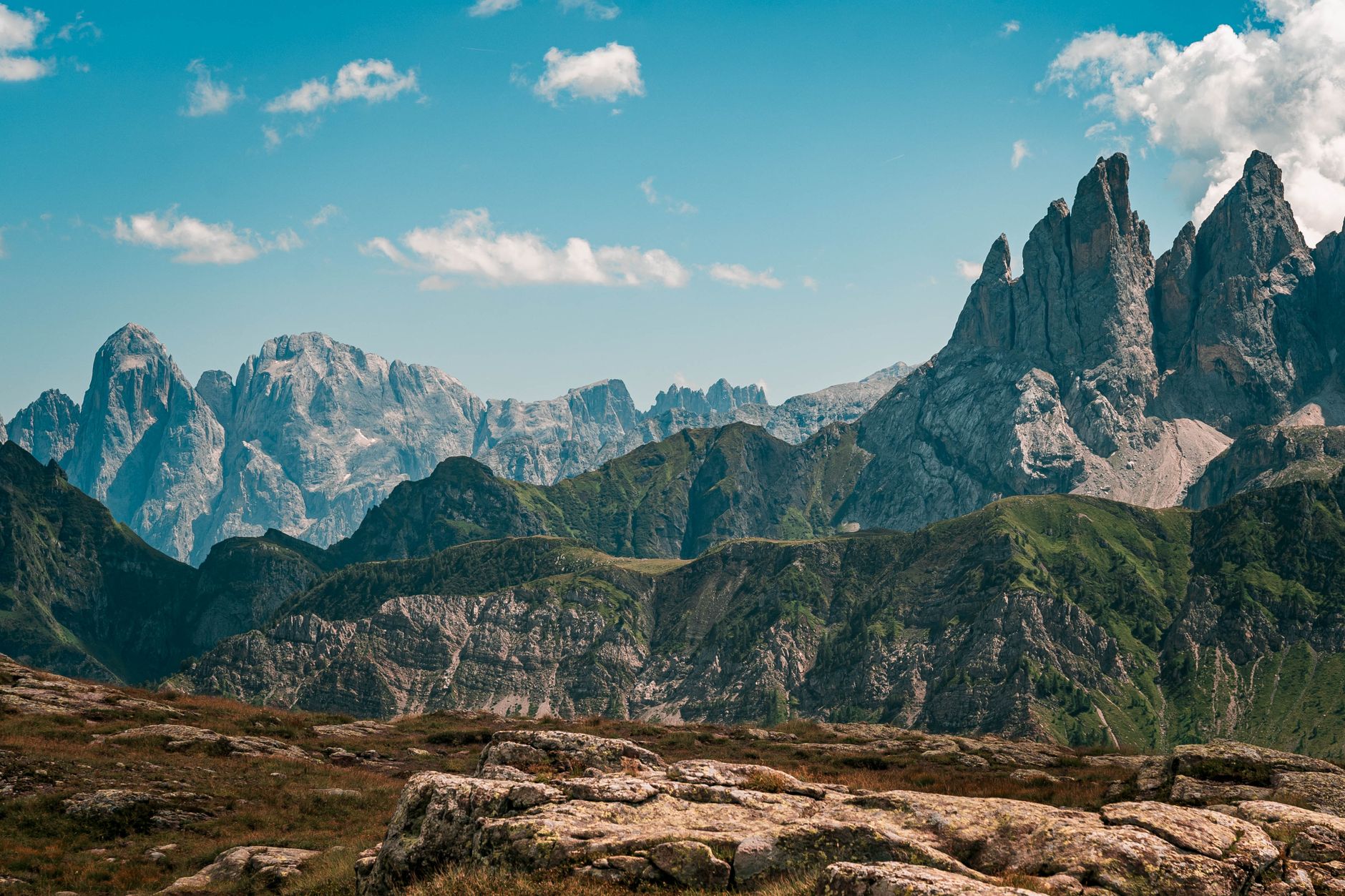 Atmospheric European alpine valley